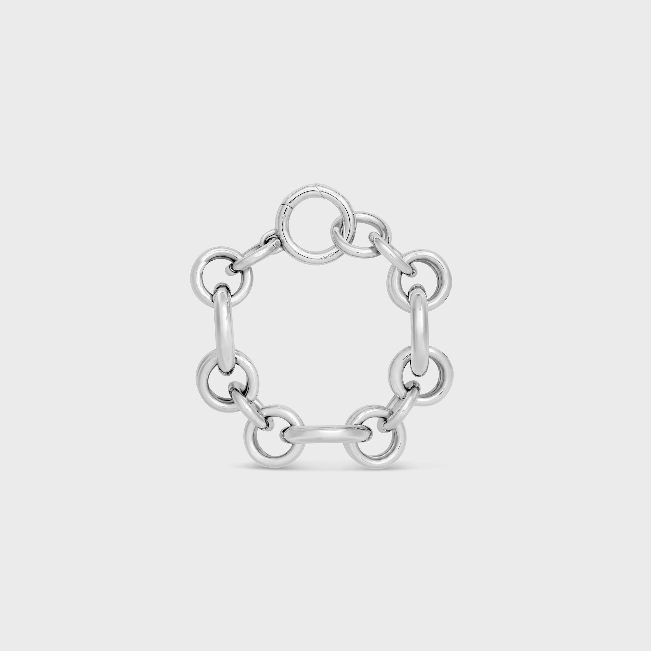 CHARMS HERITAGE CHUNKY BRACELET IN BRASS WITH RHODIUM FINISH - 1