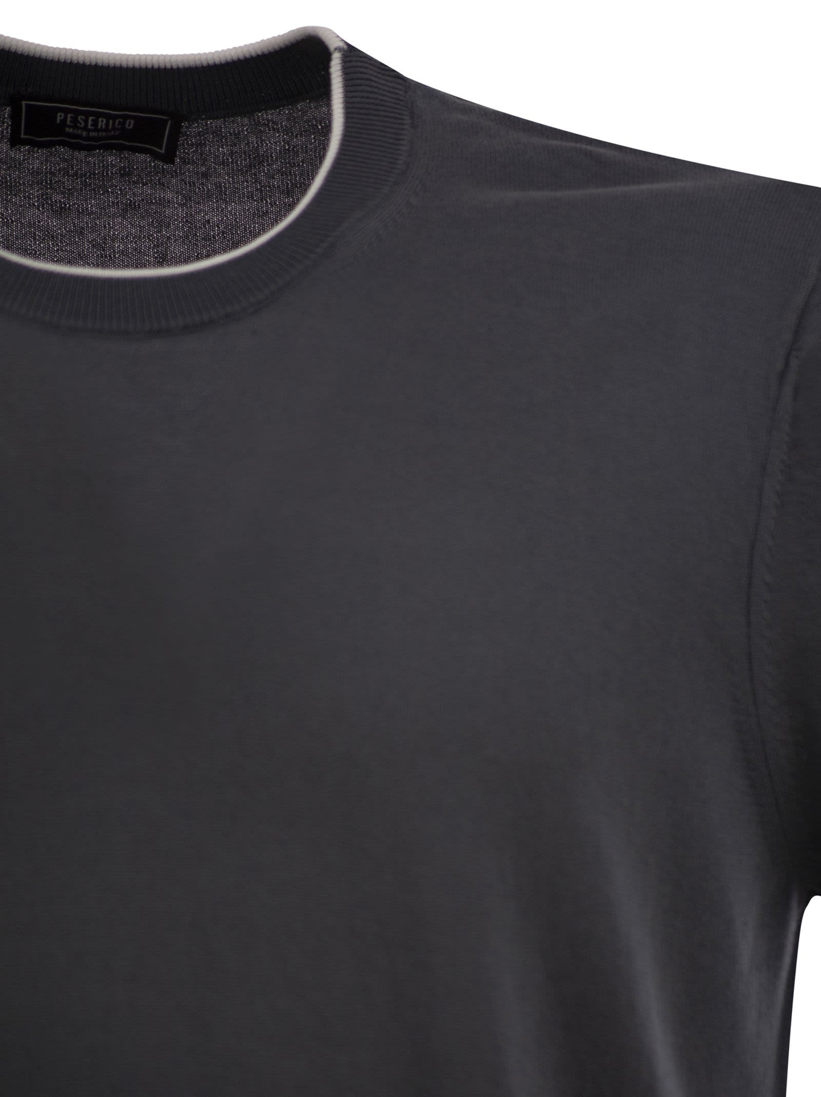 Peserico - Peserico Men T-Shirt In Pure Cotton Yarn - 4