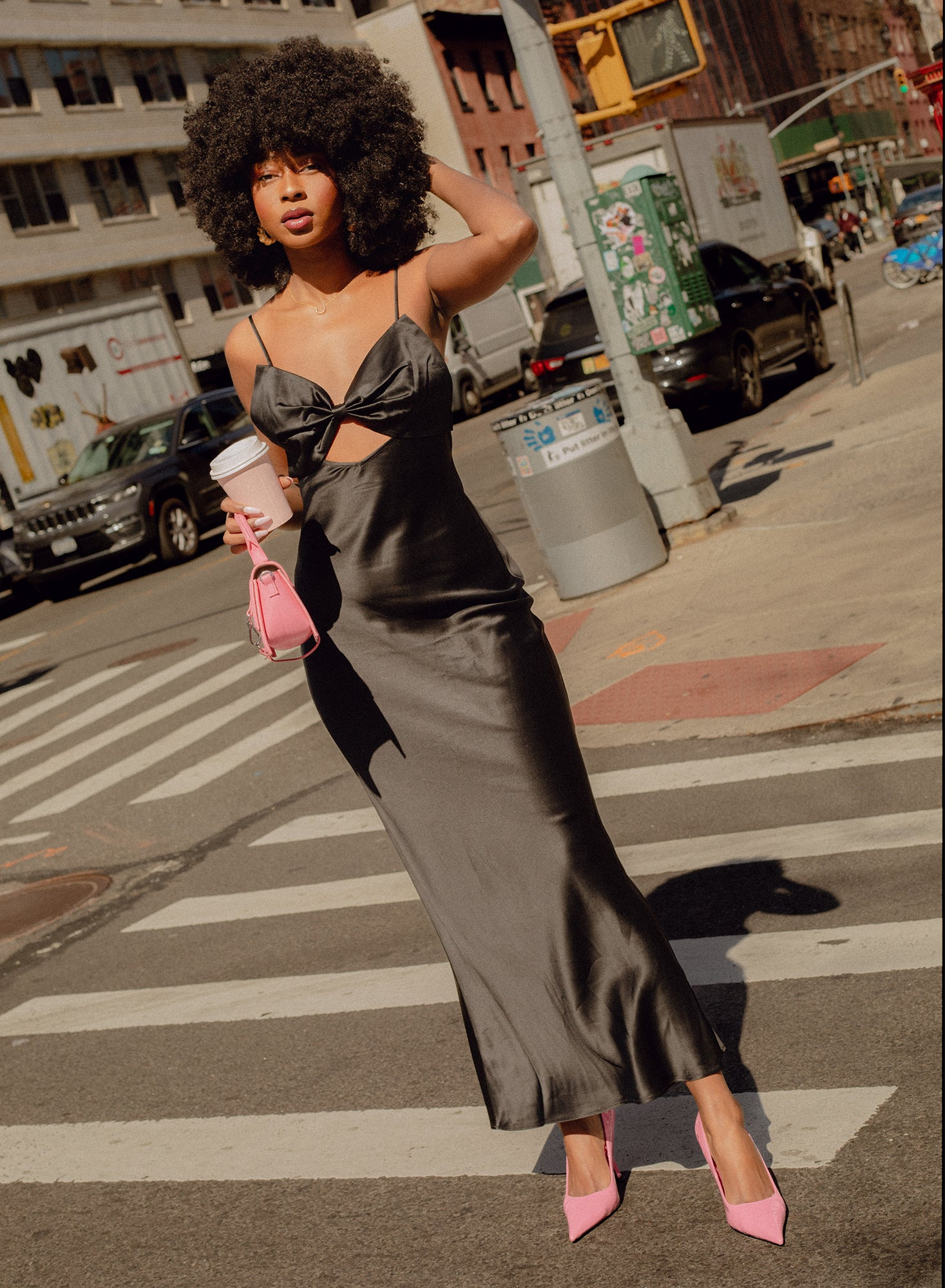 Bow Slip Dress - 4