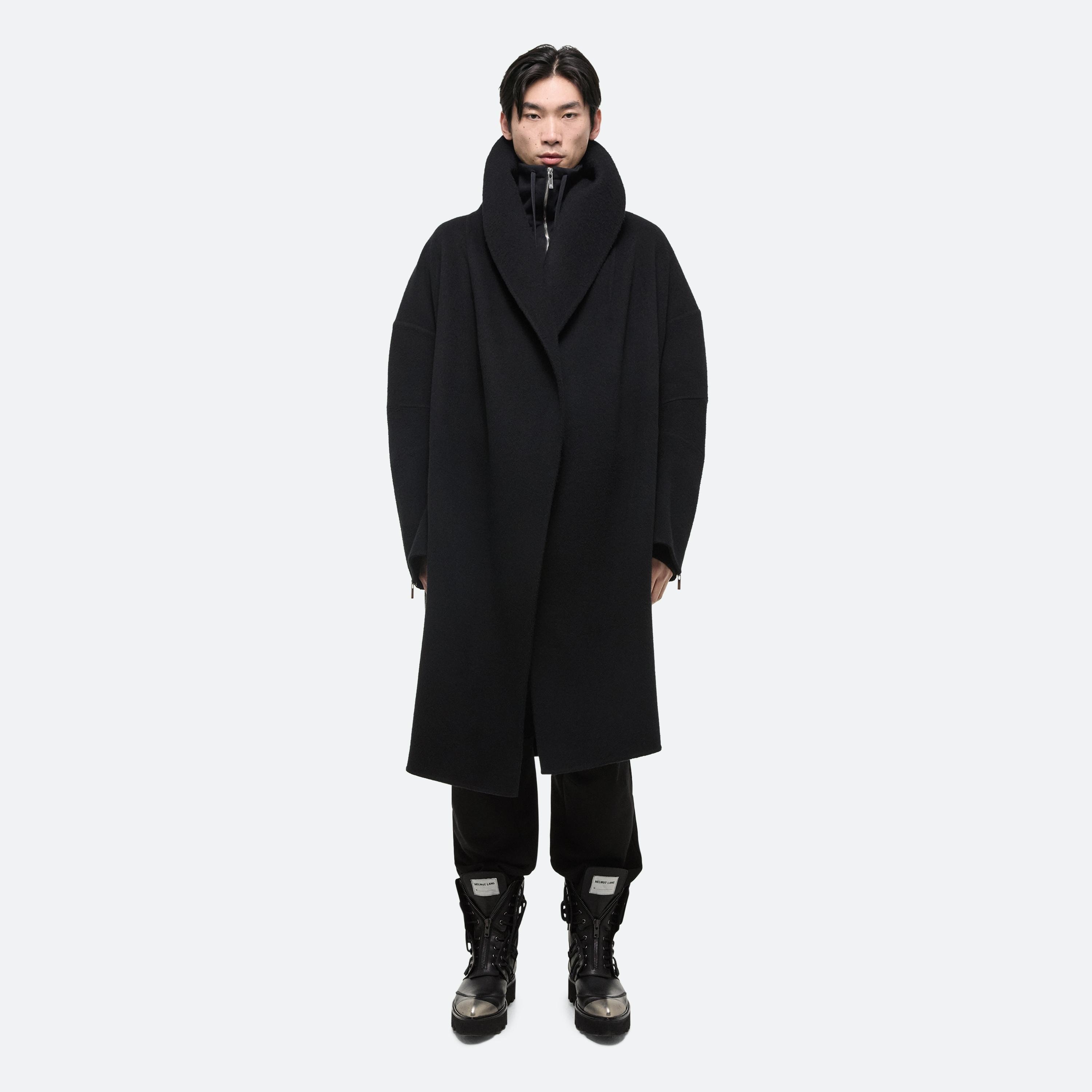 DOUBLE-FACED APEX COCOON COAT - 4