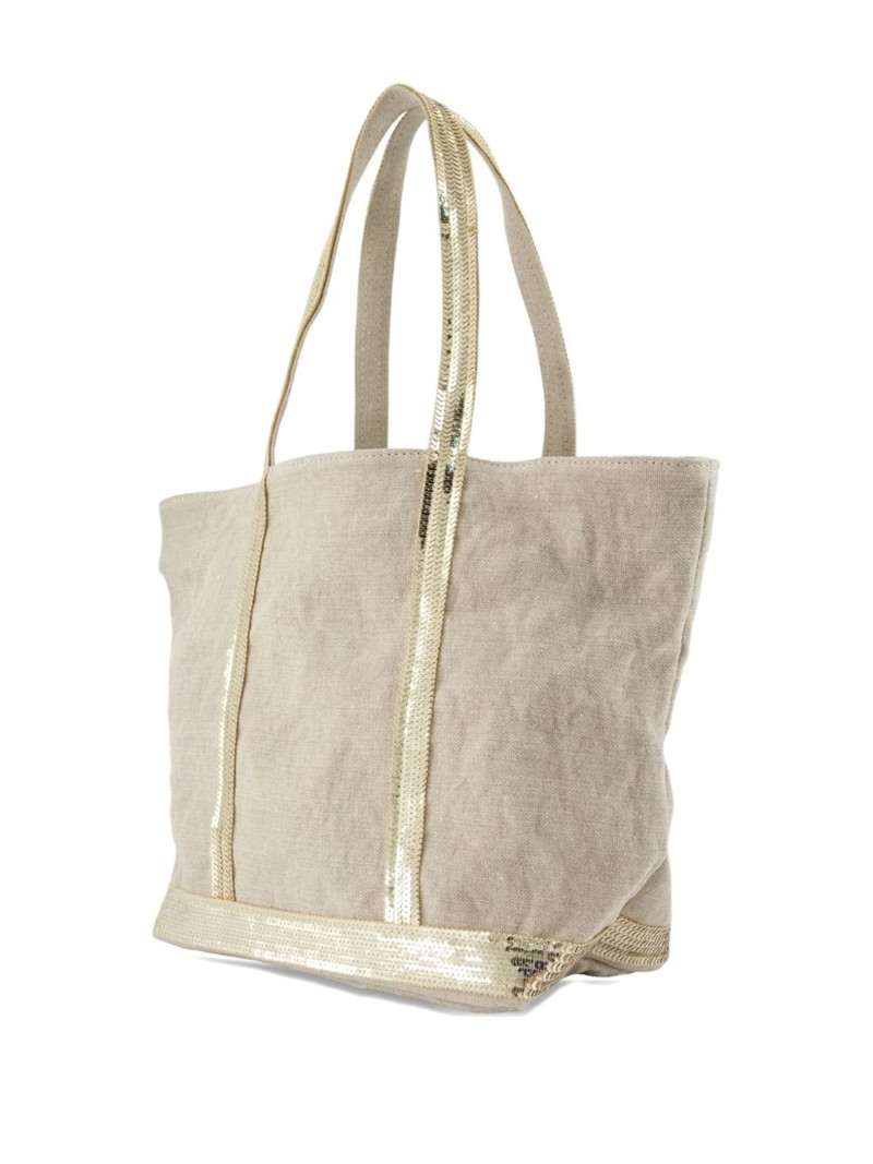 Vanessa Bruno sequin-trimmed tote bag outlook