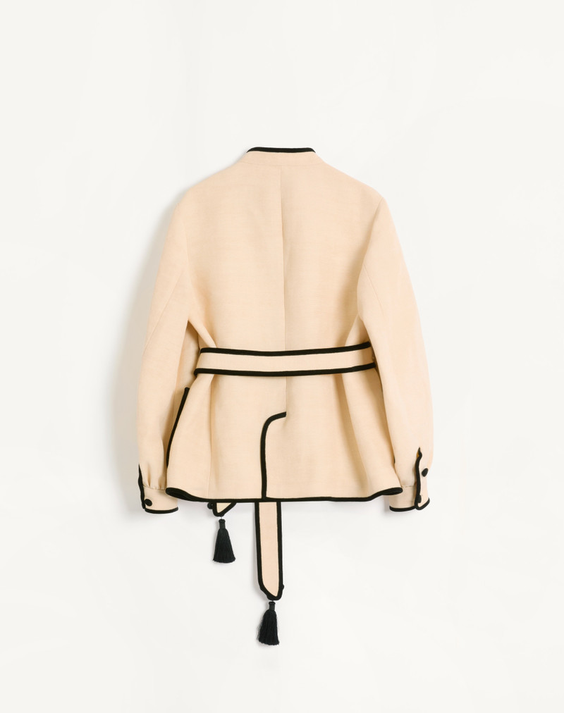 Valentino SILK AND JUTE CANVAS JACKET WITH VG EMBROIDERY outlook