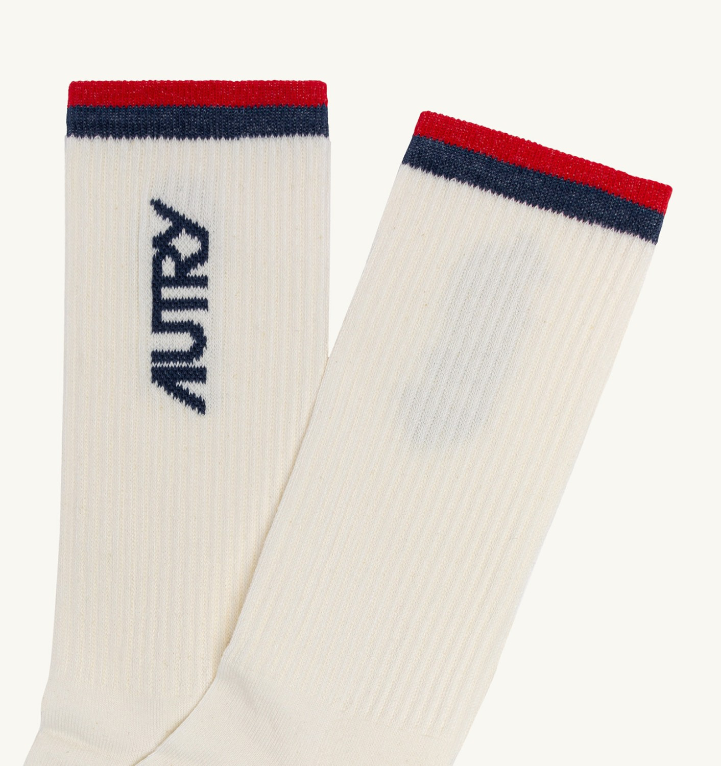 UNISEX STRIPED JACQUARD LOGO SOCK - 2