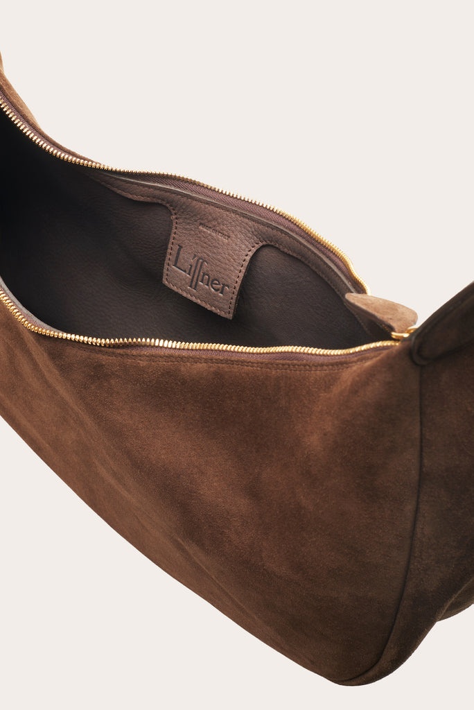 MOON HOBO DARK BROWN SUEDE - 6