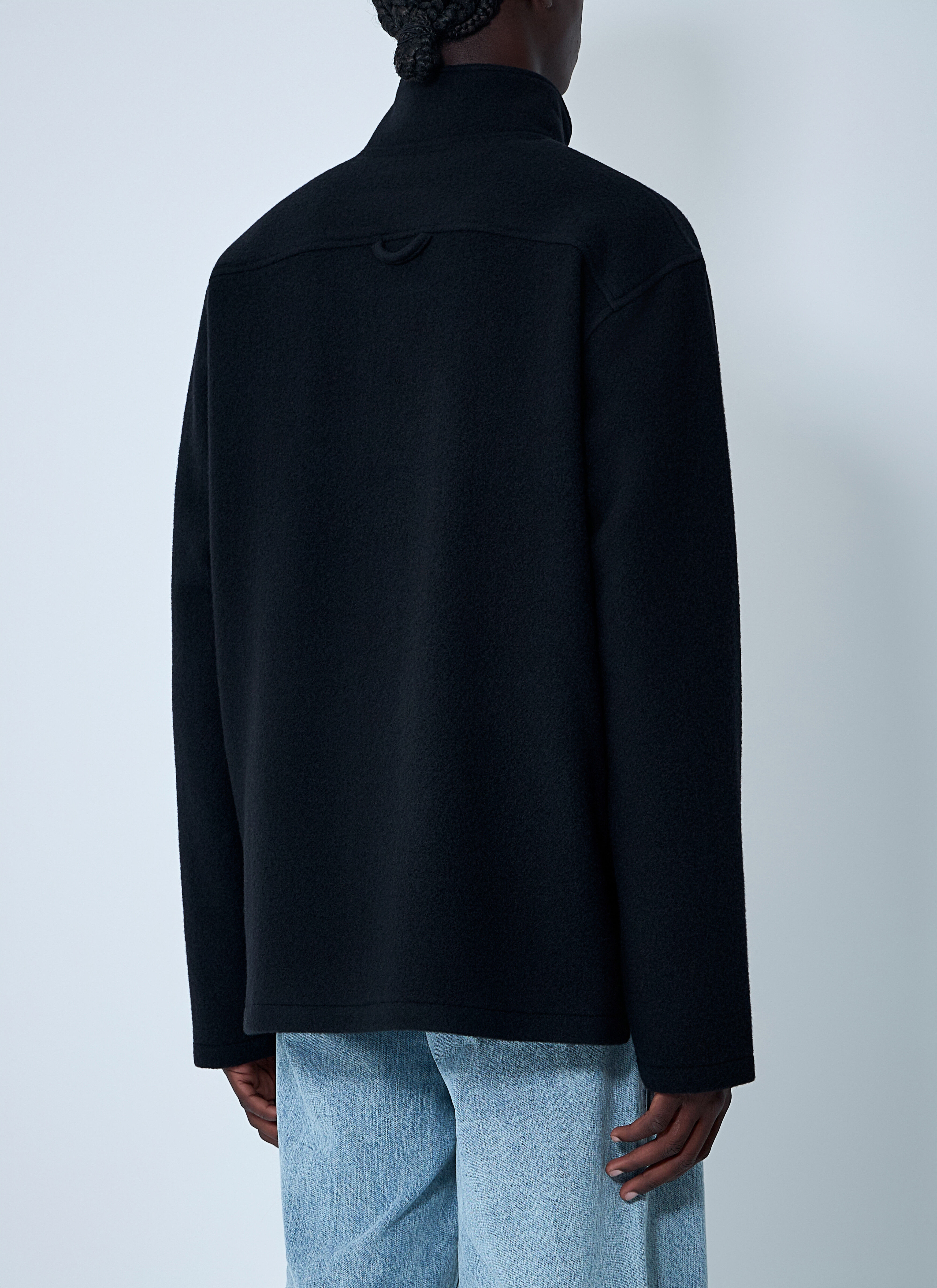 Zip-Up Fleece Sweatshirt - 4