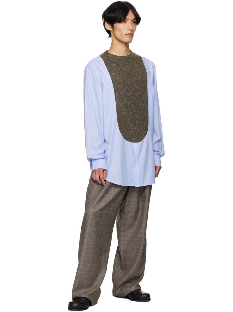 BLESS Brown & Blue N°80 Ultrawidepleated Trousers outlook