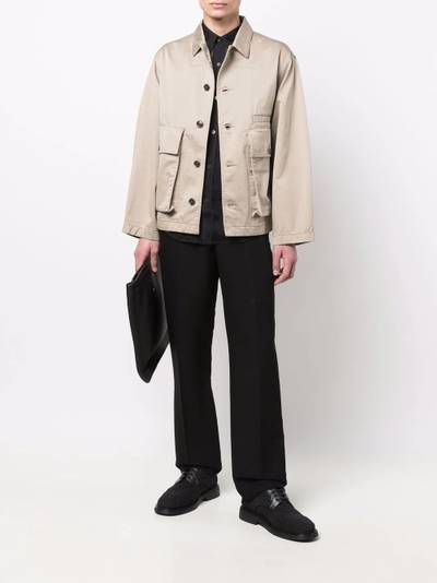 Lemaire button-down shirt jacket outlook