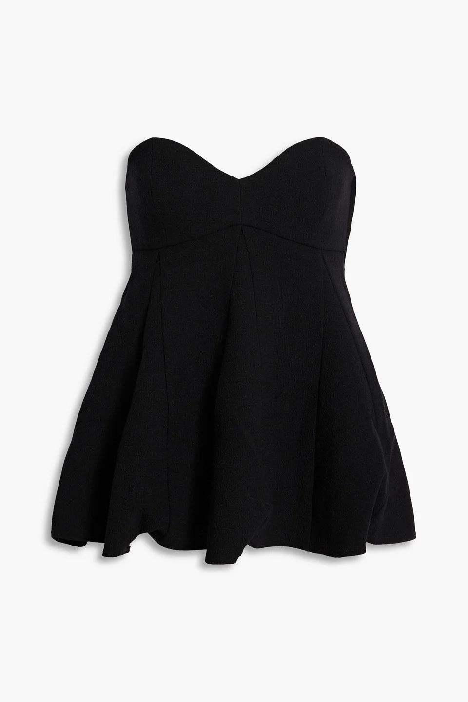 Melee strapless crepe peplum top - 1