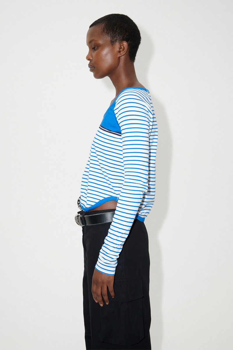 Deep Neck Longsleeve Carnot Stripe 3