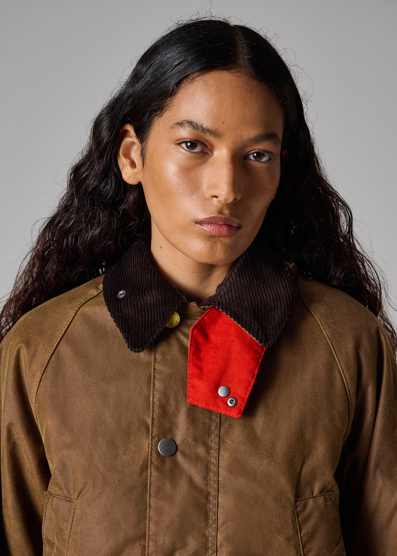 Paul Smith loves Barbour - Tan Oversized Bedale Wax Jacket 14