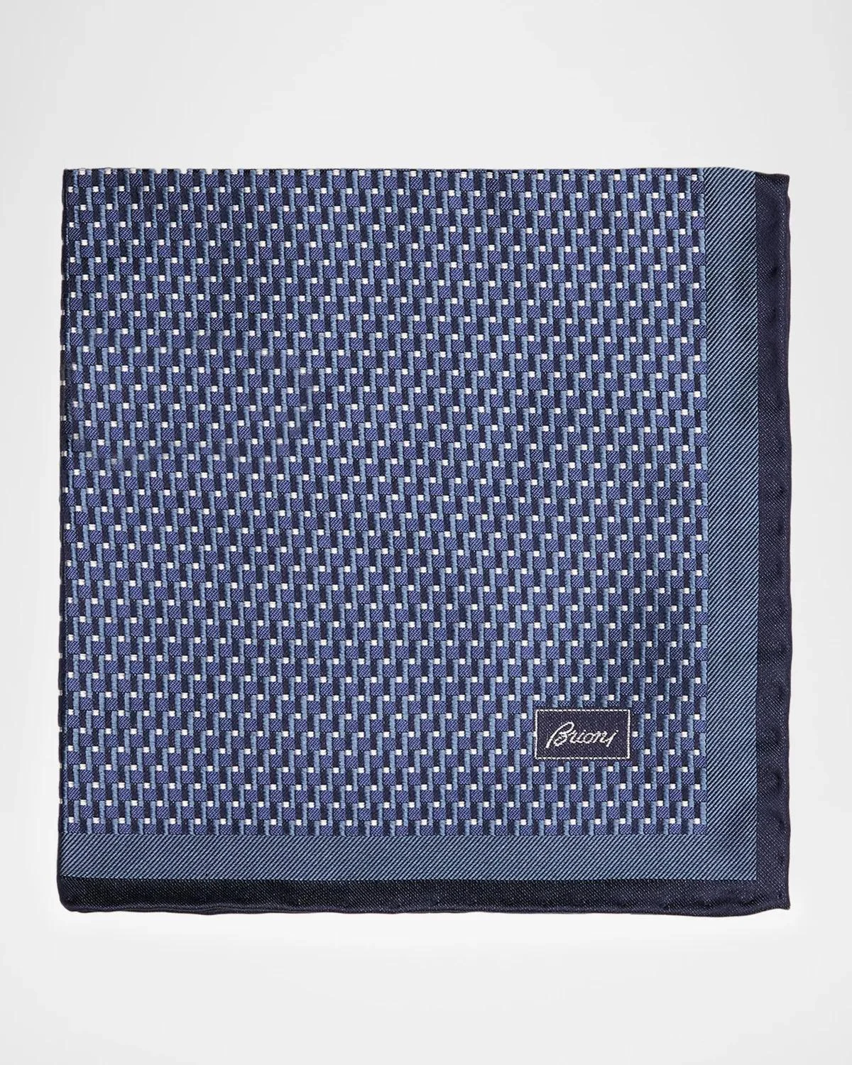Geometric Silk Handkerchief - 1