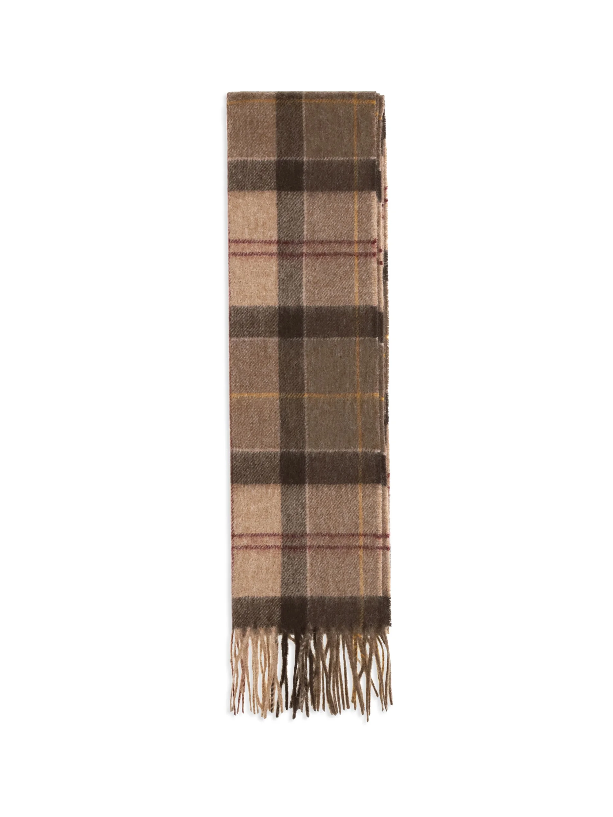 Barbour Tartan Fringed Scarf — Multicolor - 1
