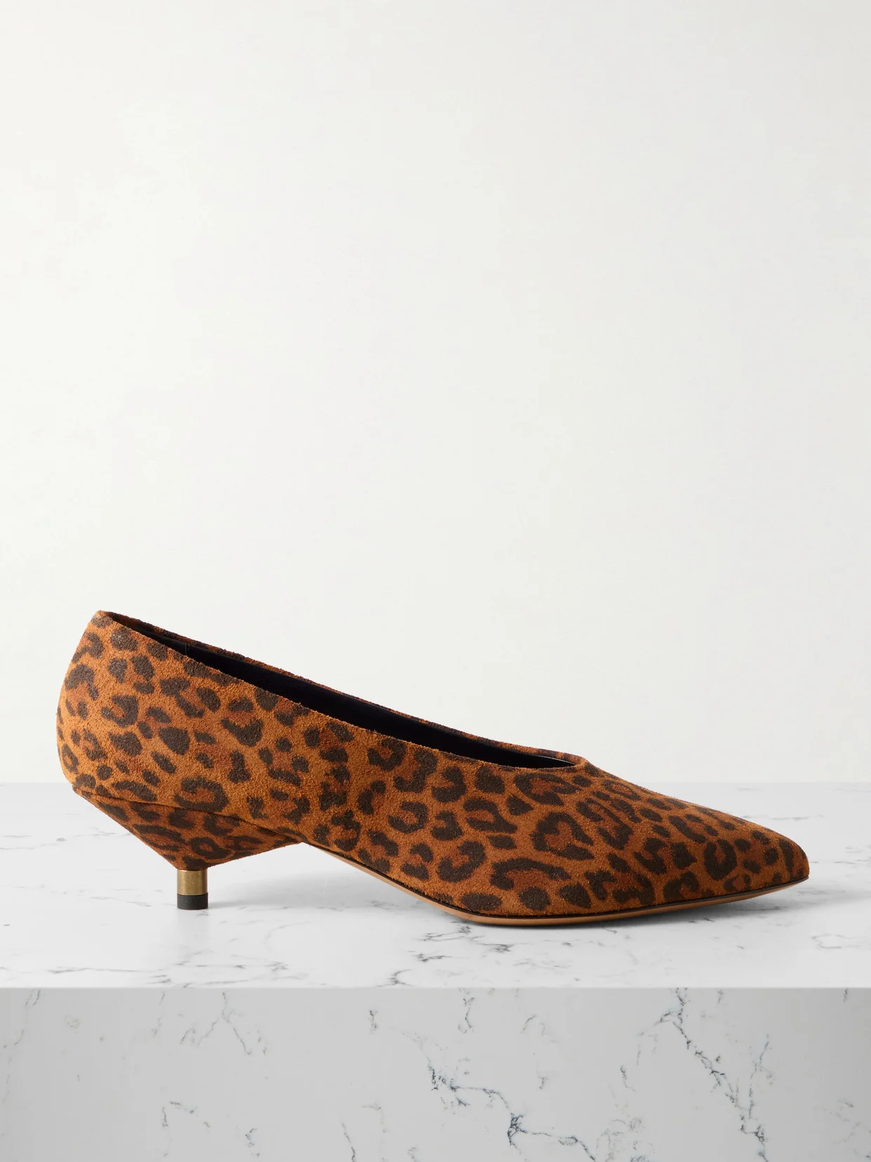 Ebisa Leopard-print Suede Pumps - 1