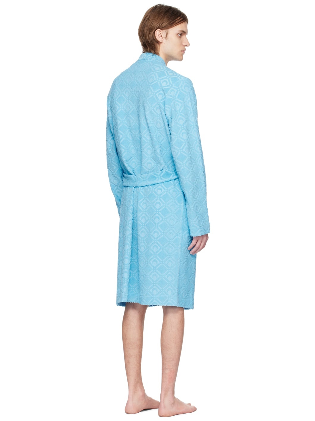 Blue Jacquard Robe - 3