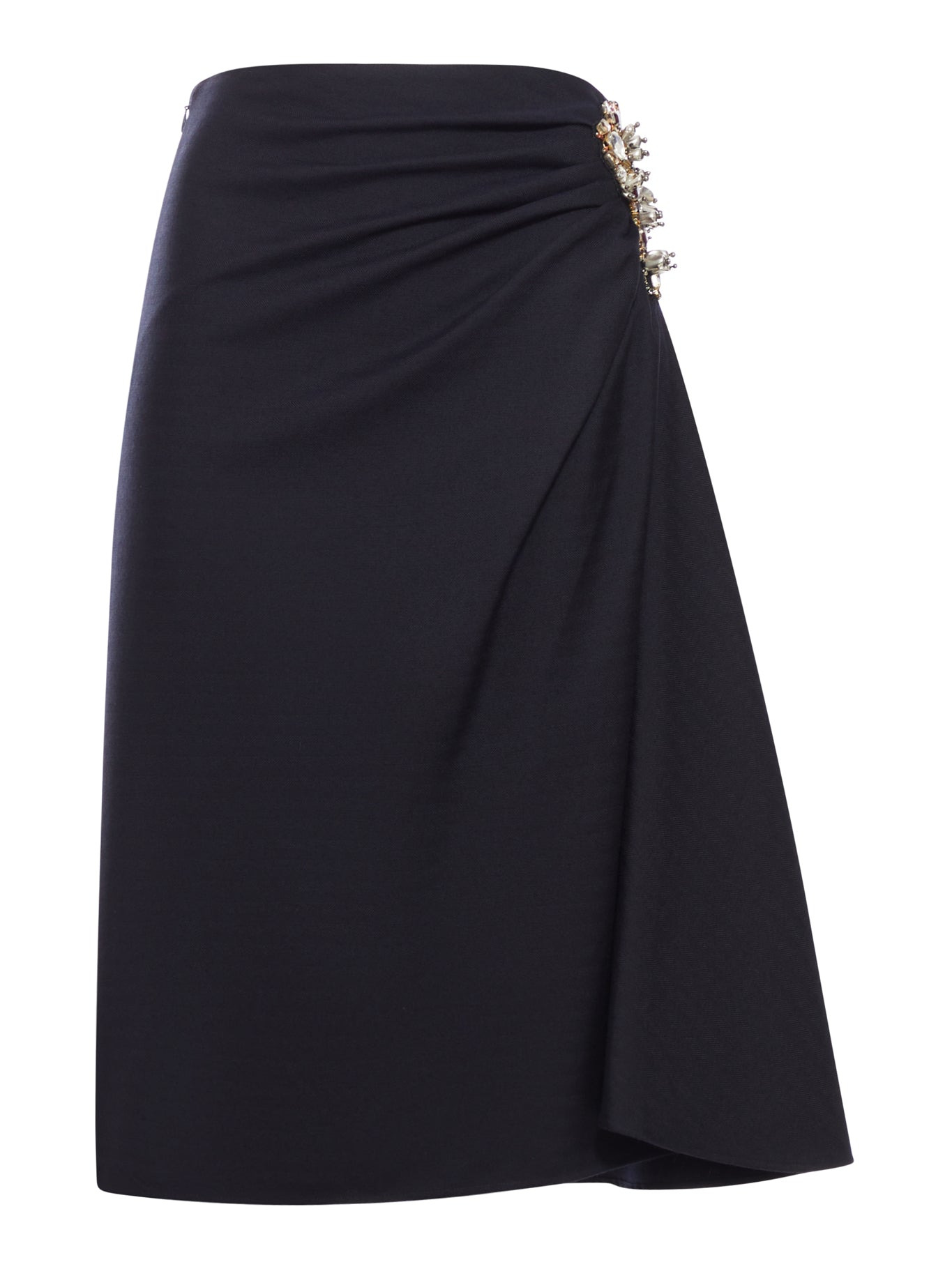 SOVORA WOOL MIDI SKIRT - 1