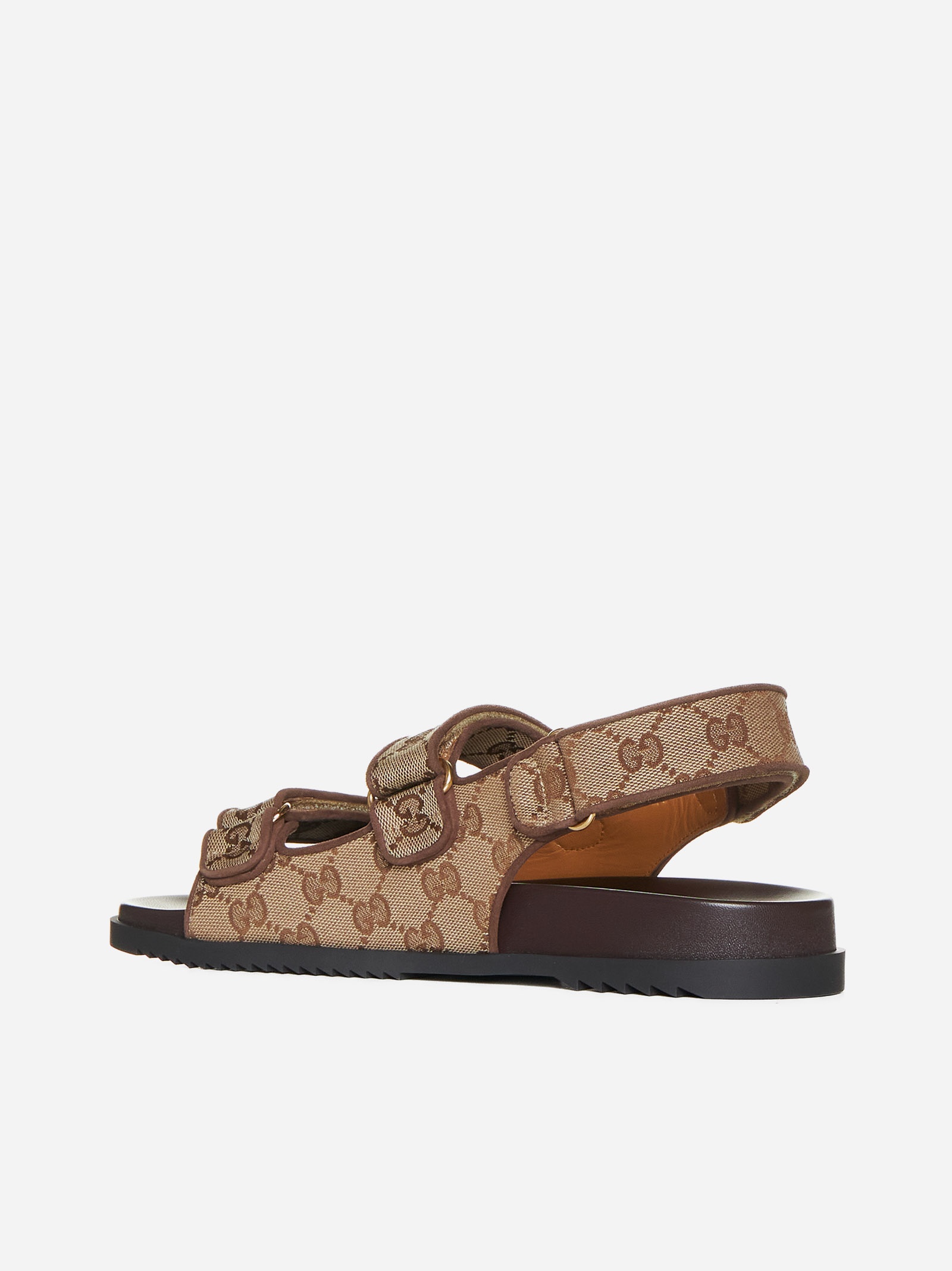 GG fabric sandals - 3