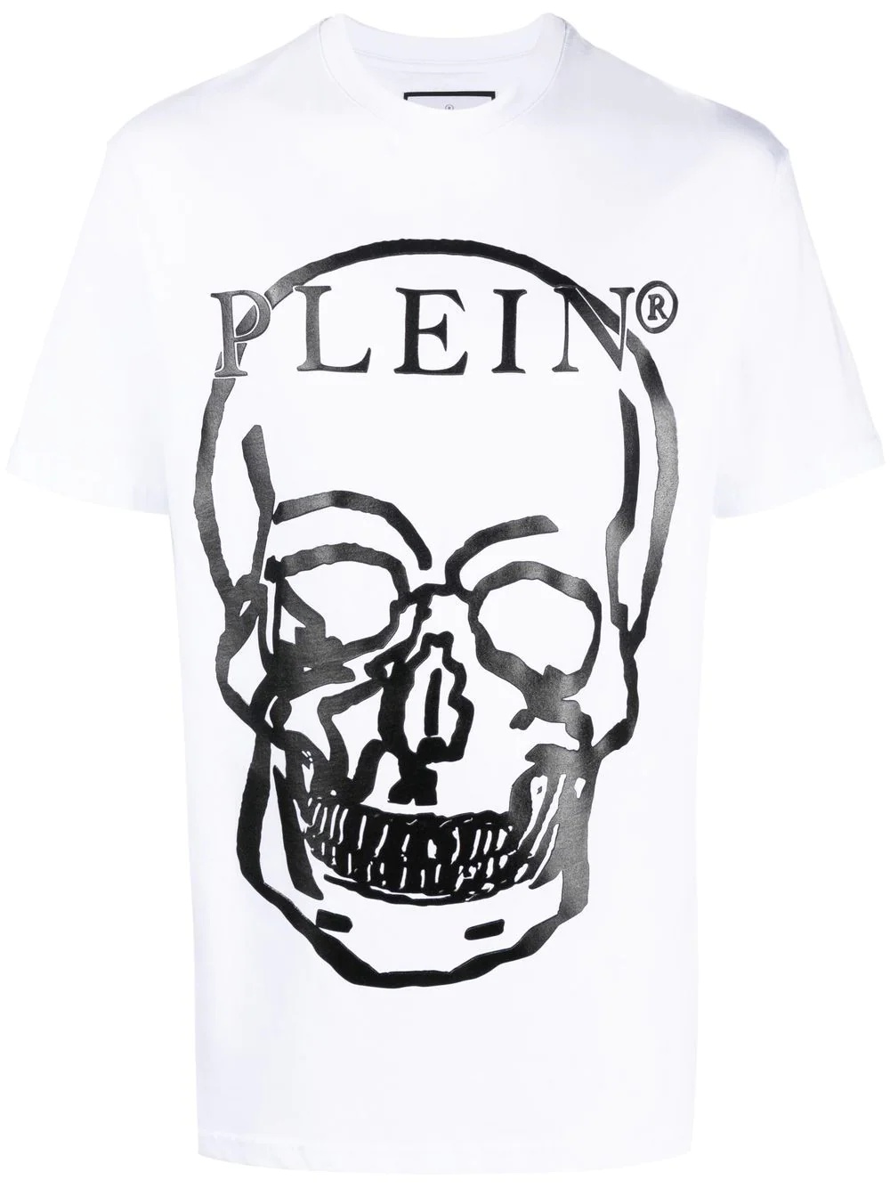 skull-print short-sleeved T-shirt - 1