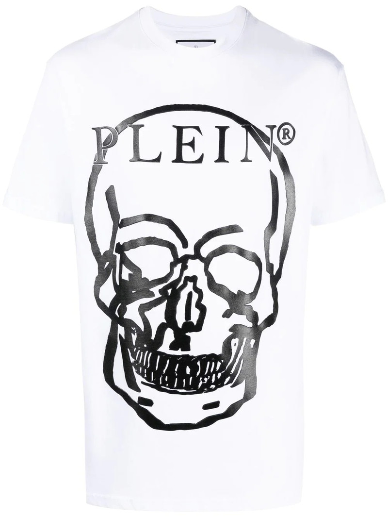 skull-print short-sleeved T-shirt 1