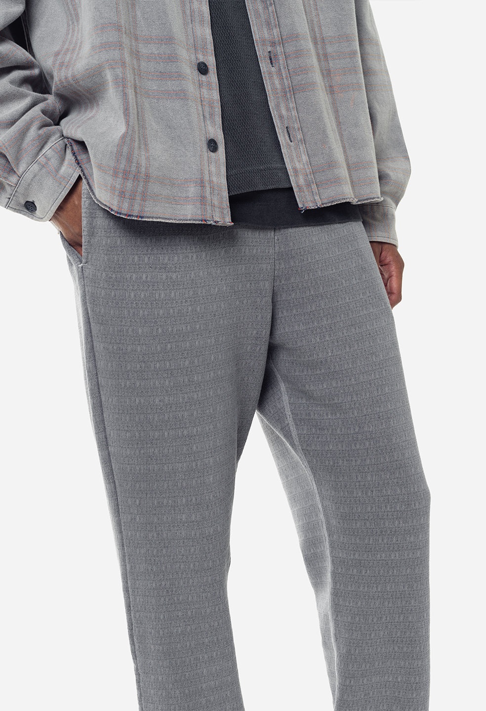 RAW EDGE JACQUARD SWEATS - 7