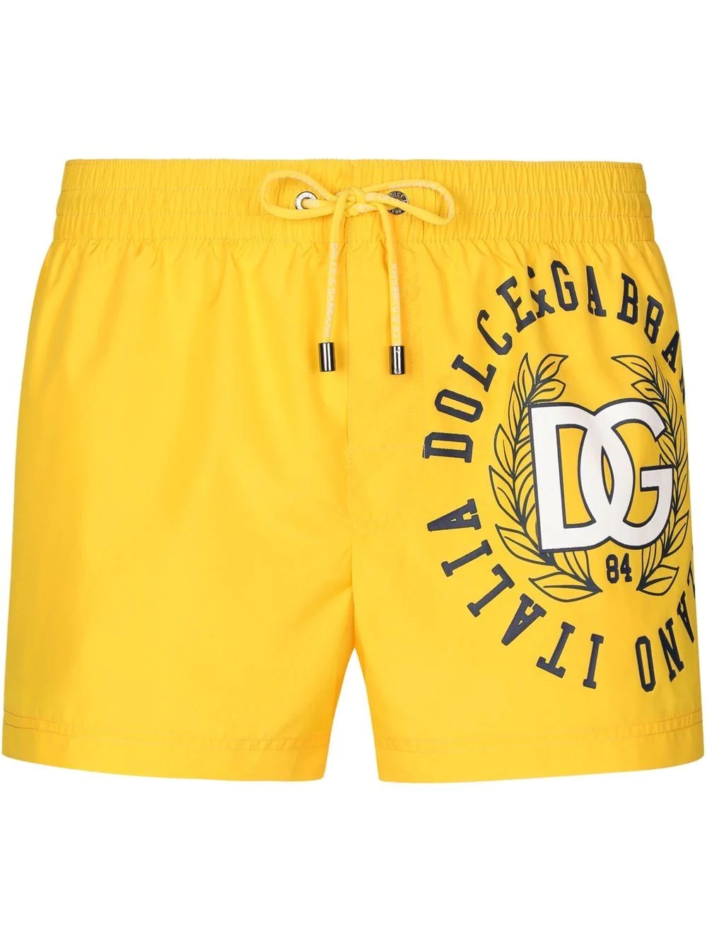 logo-print swim shorts - 1