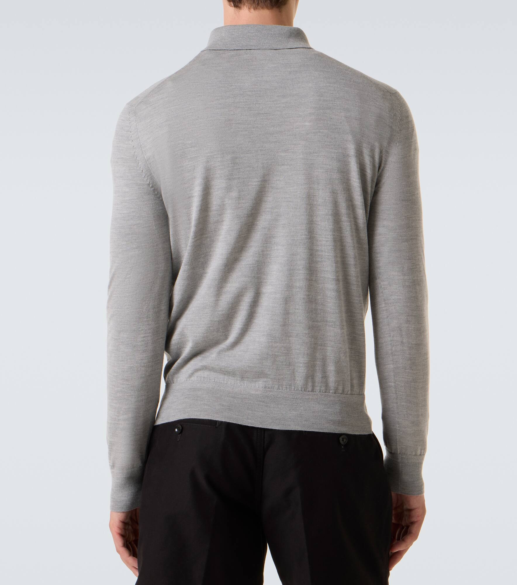 Cashmere and silk polo sweater - 4