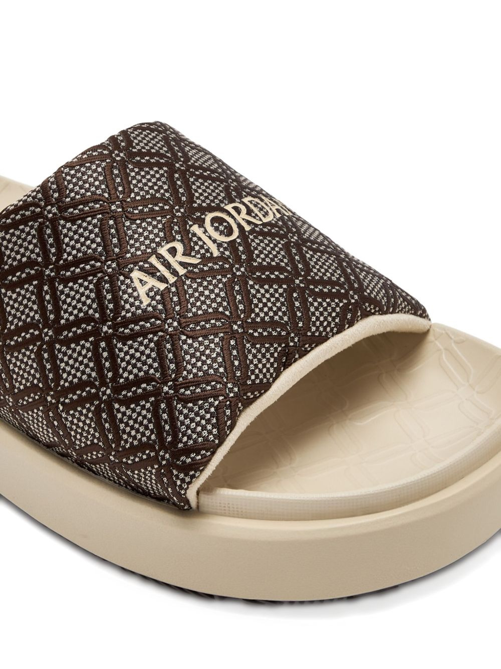 monogram-pattern slides - 3