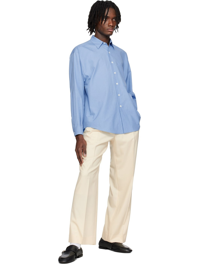 AURALEE Blue Washed Finx Twill Big Shirt outlook