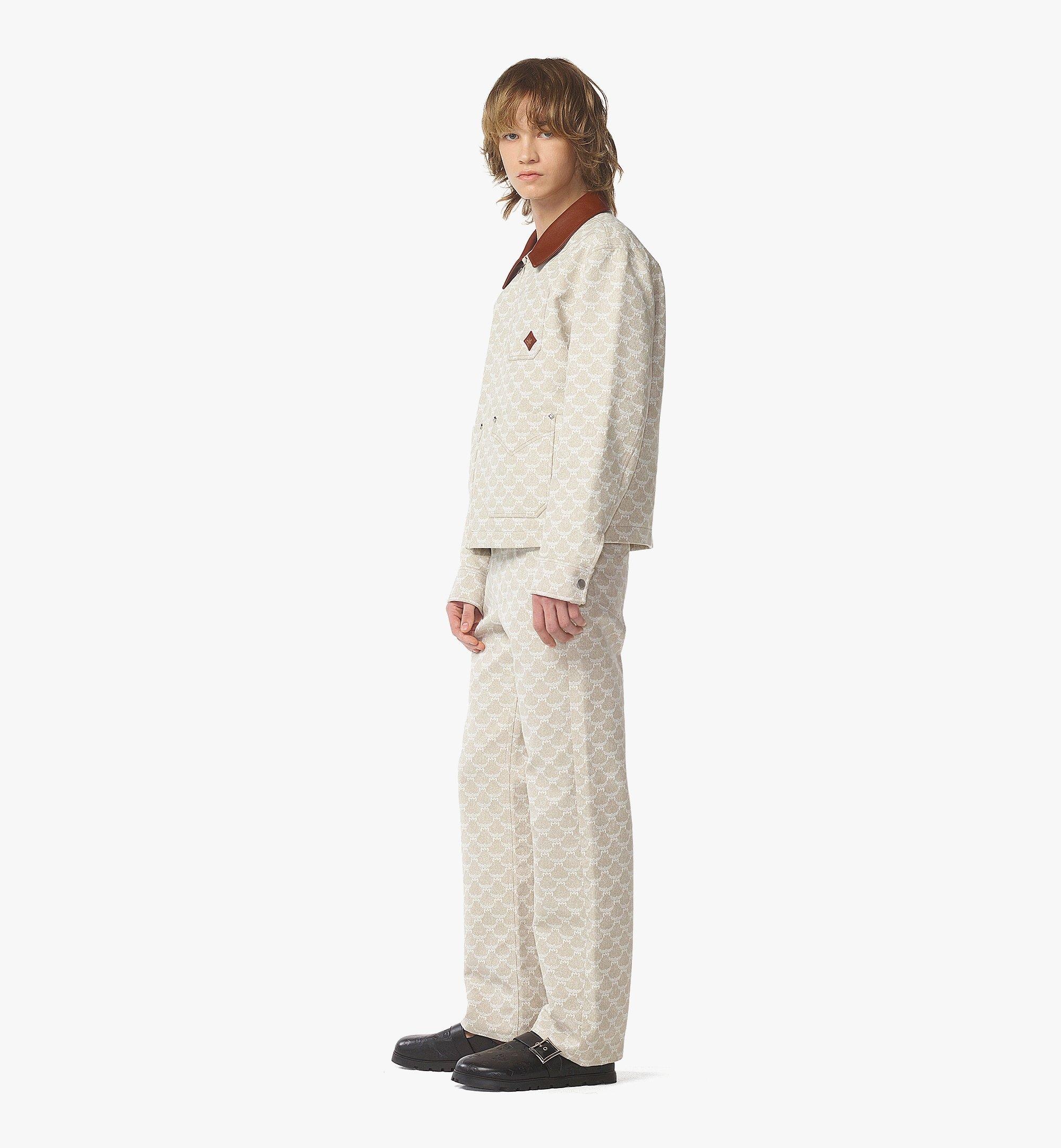 Lauretos Pants in Denim Jacquard - 4