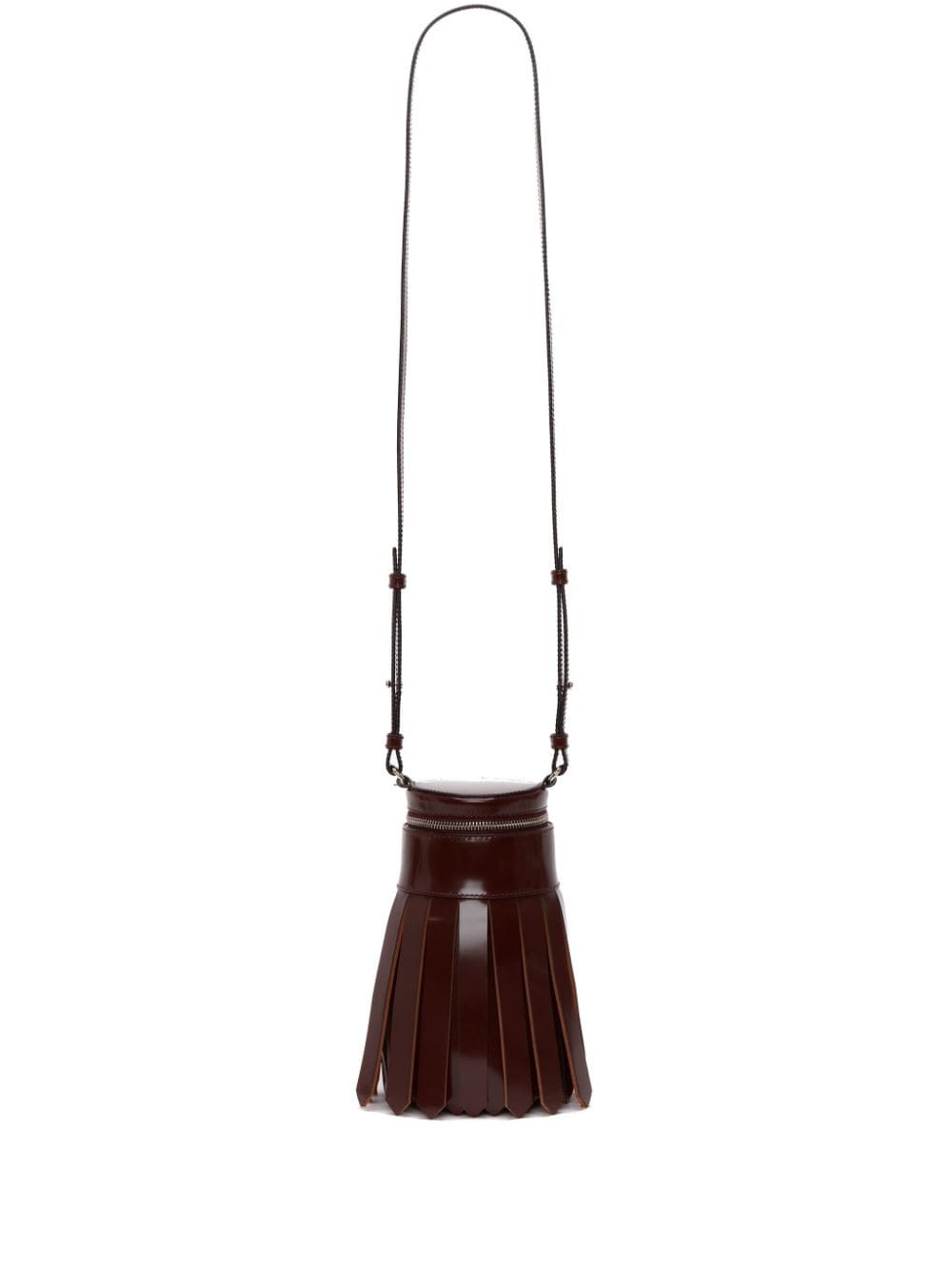 tassel-design leather bag - 1