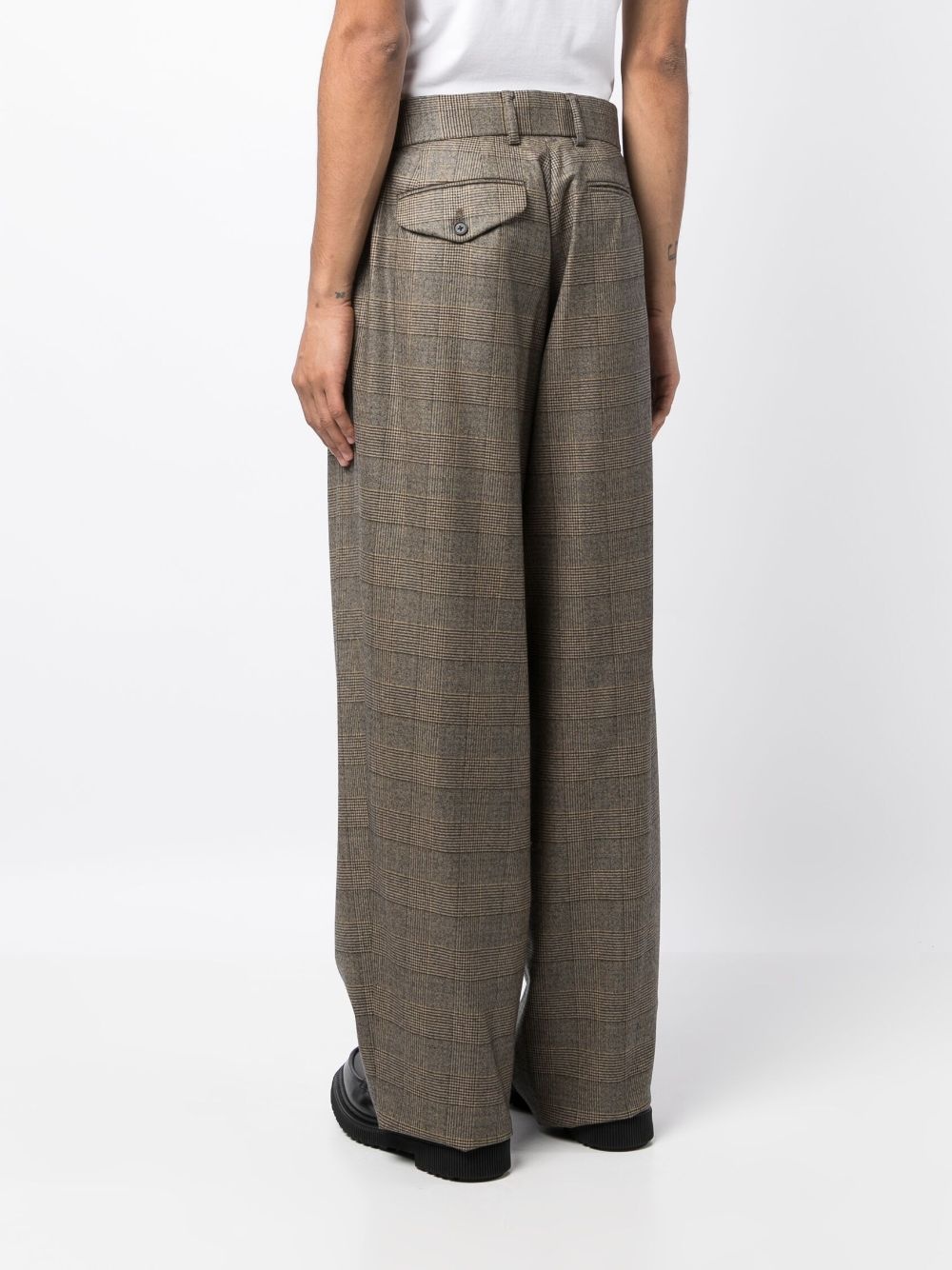 plaid tailored trousers - 8