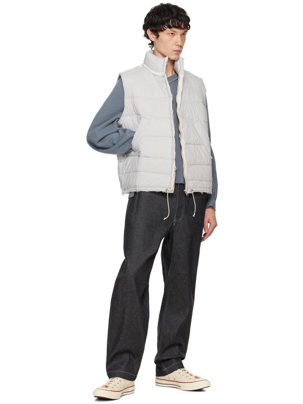 Gray Body Warmer Vest - 4