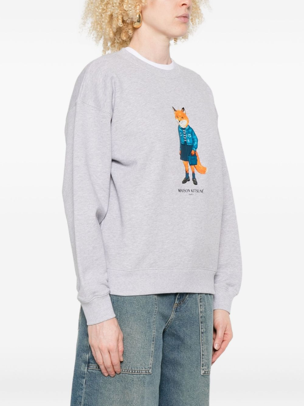 Dressed Fox print sweatshirt - 3