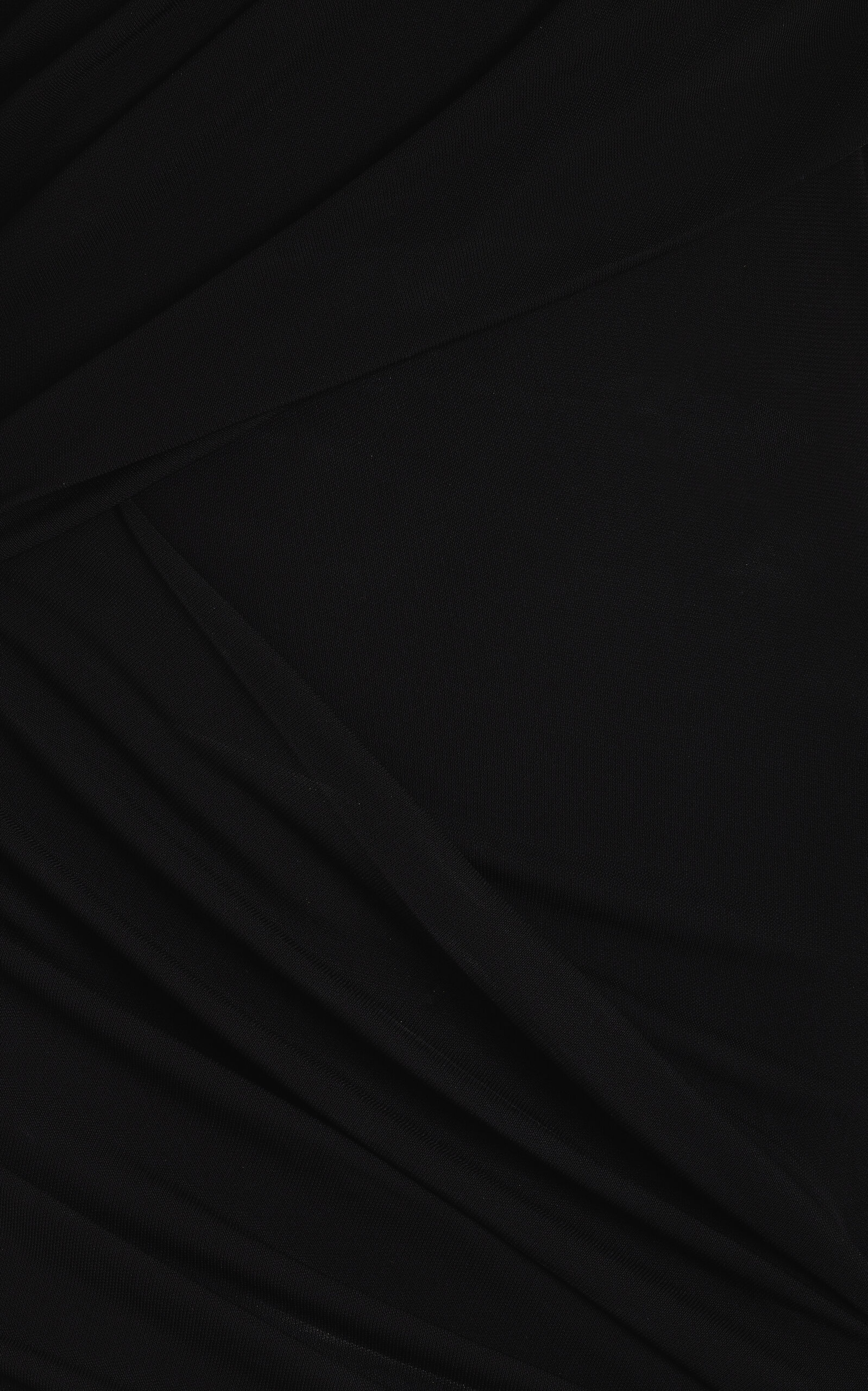 Draped Crepe Gown black - 5