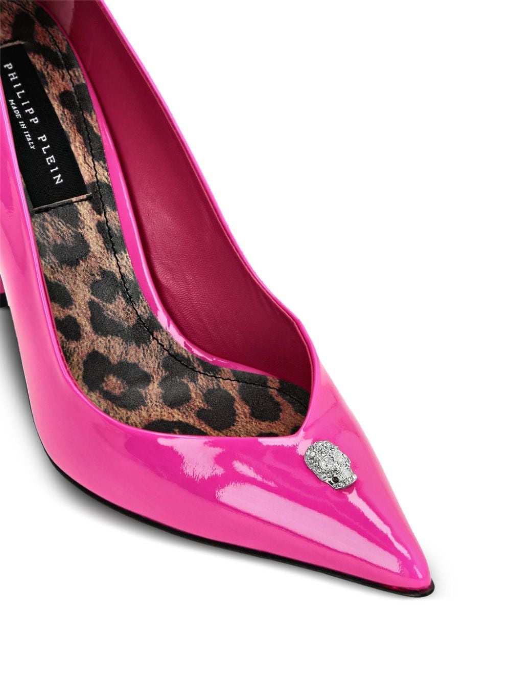 pointed-toe leather pumps - 4