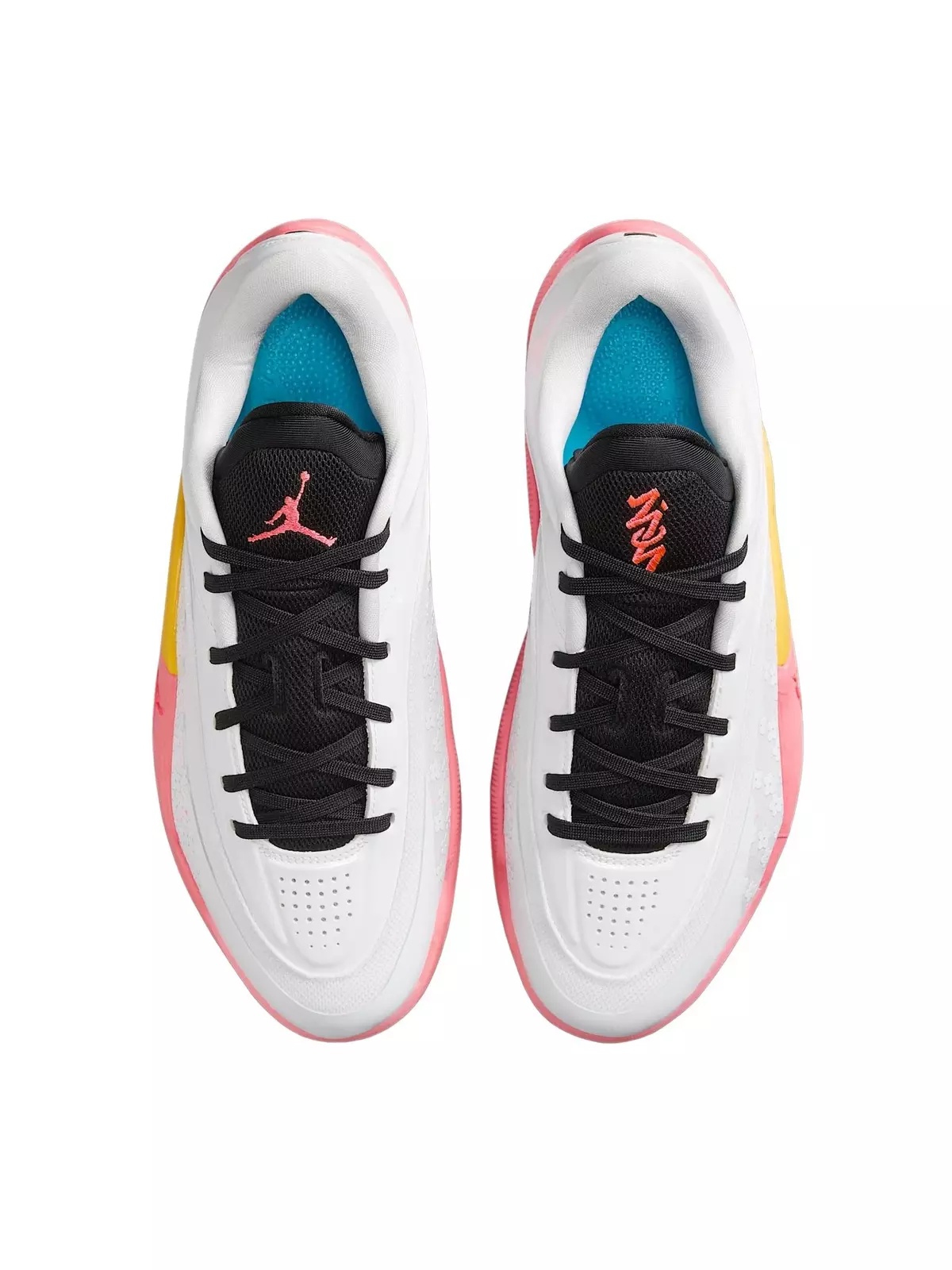 Zion 4 "White/Black/Tour Yellow/Hot Punch" Men's Basketball Shoe - 3