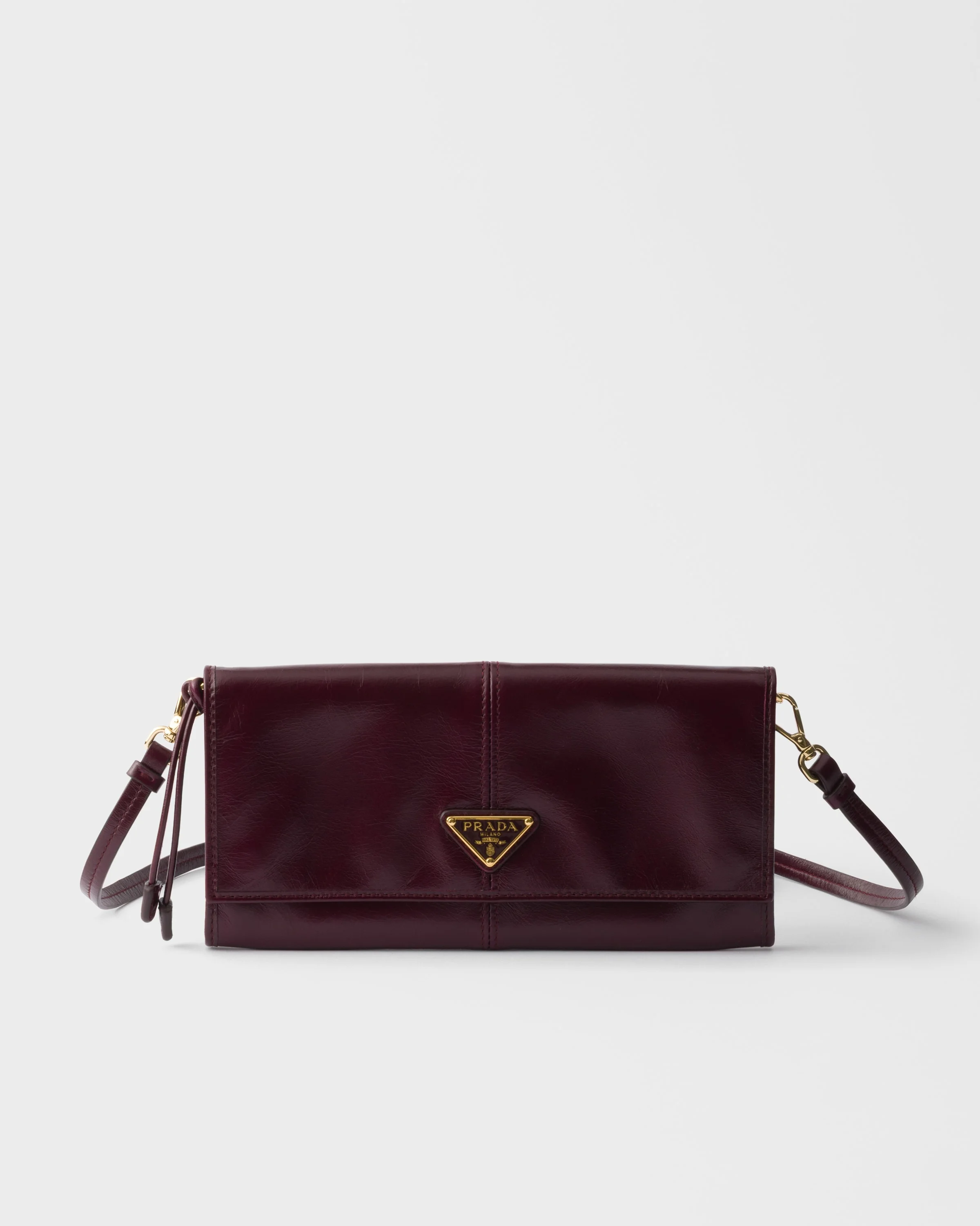 Leather wallet with shoulder strap - 1