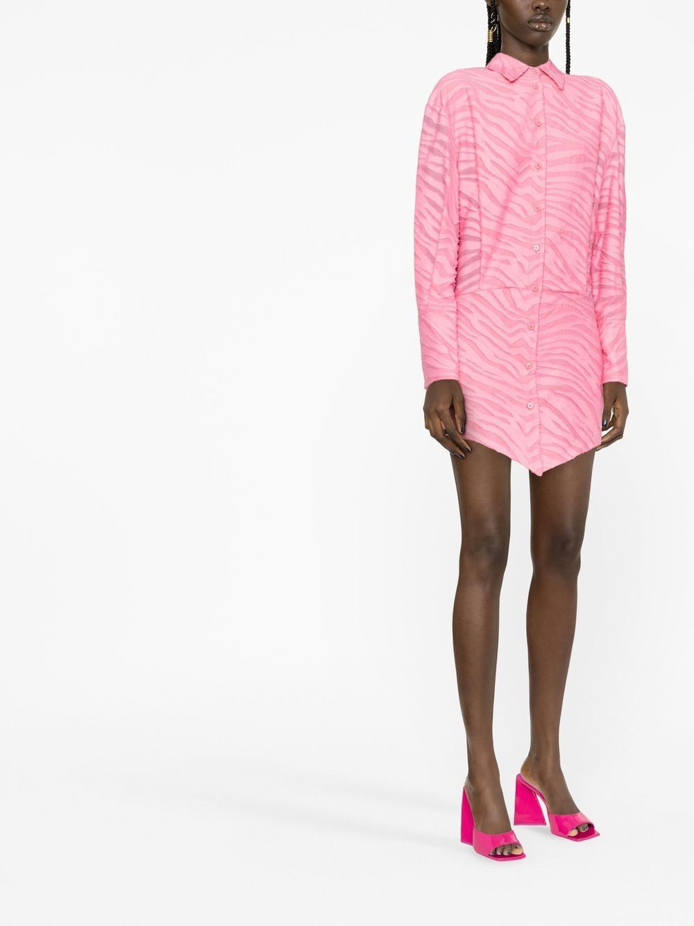 Silvye zebra-patterned shirt dress - 2