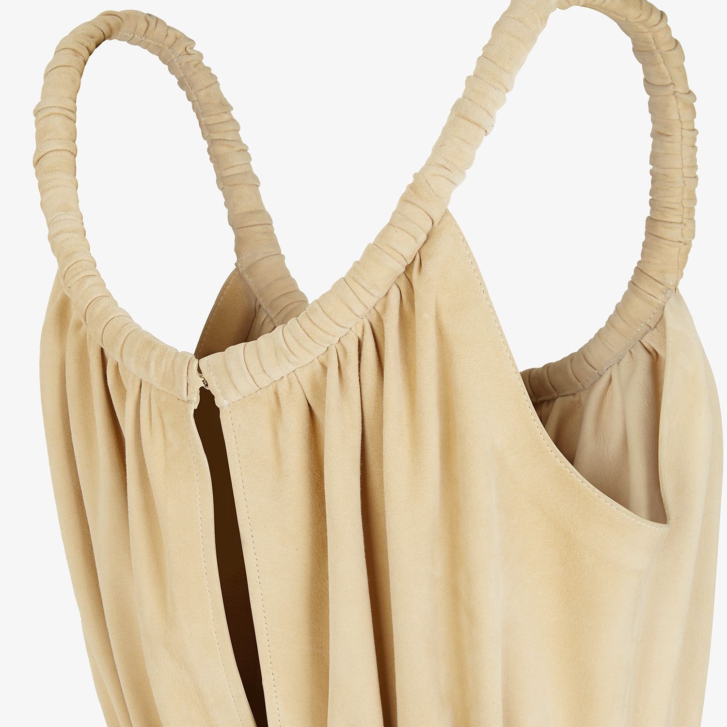 Beige suede jumpsuit - 3