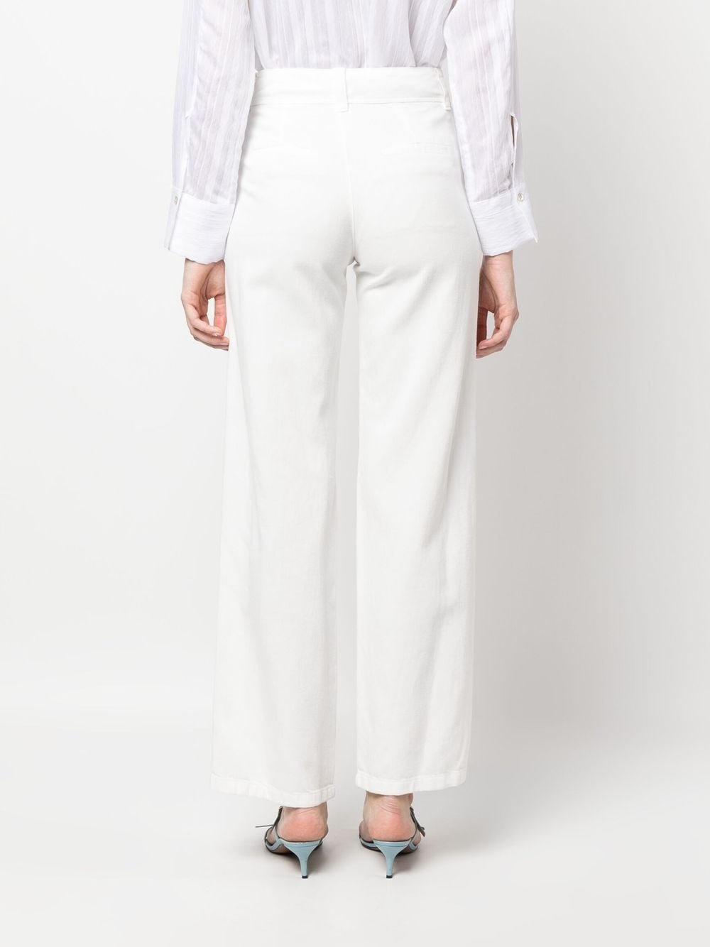 high-waist straight-leg trousers - 4