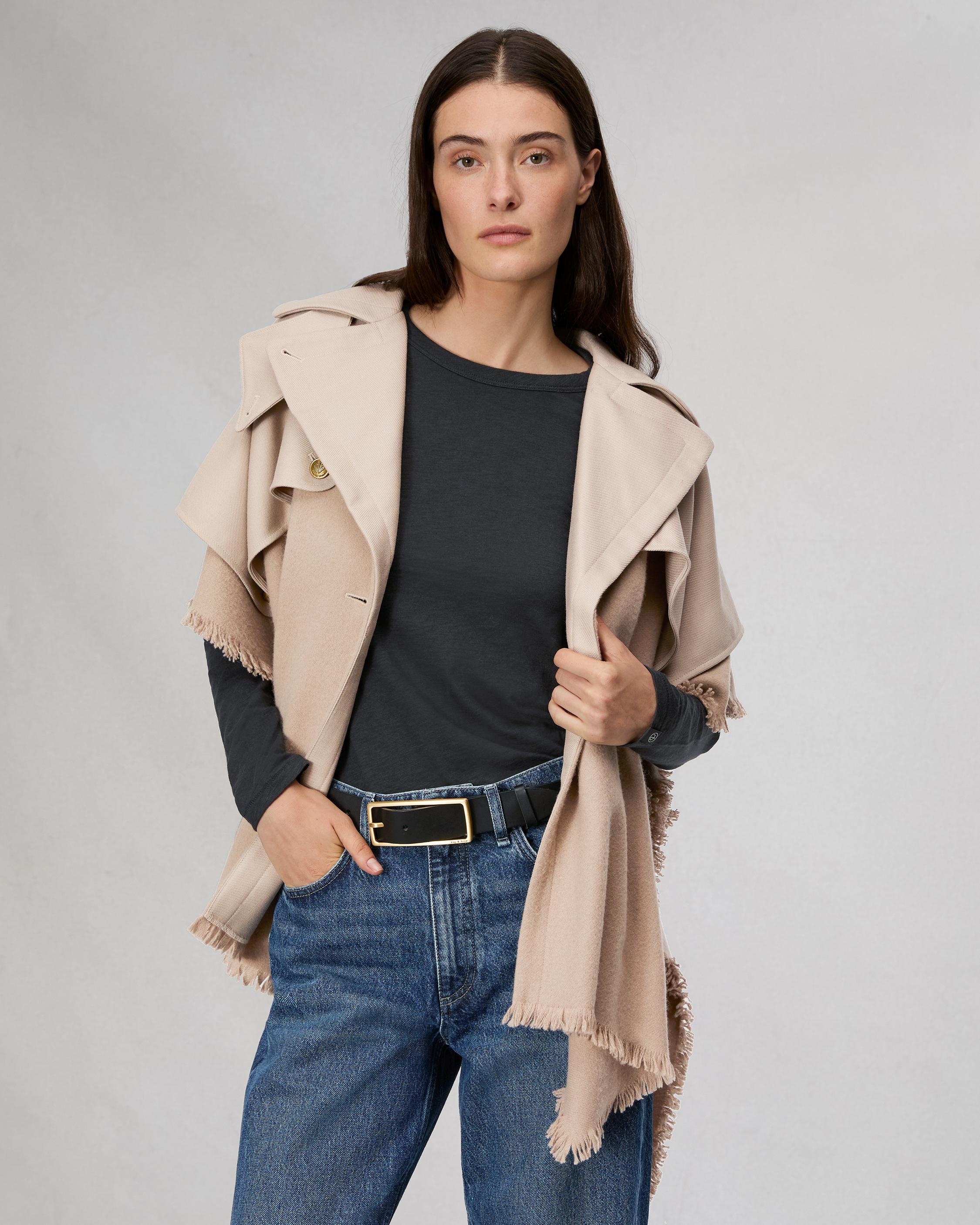Wool Trench Poncho - 5