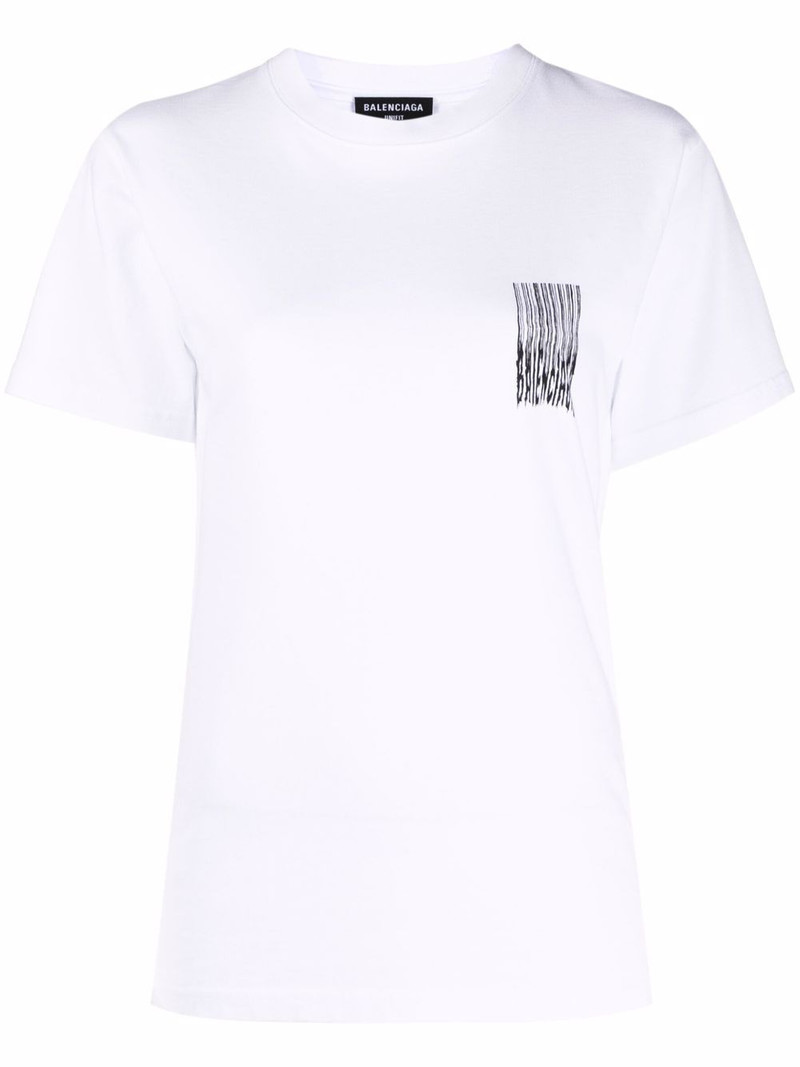 barcode-print T-shirt 1