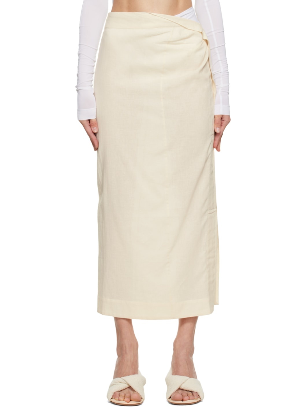 Off-White Le Papier 'La Jupe Draggiu' Maxi Skirt - 1