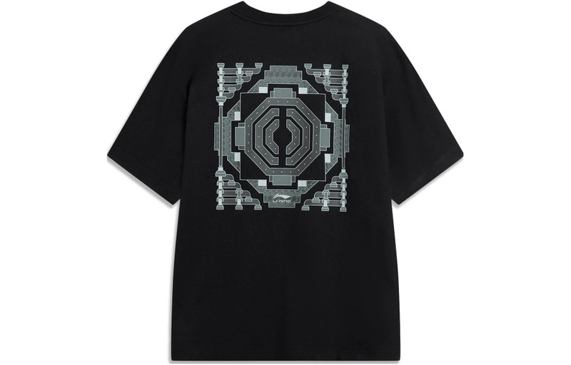 Li-Ning Li-Ning Totem Graphic T-shirt 'Black' AHST419-3 outlook
