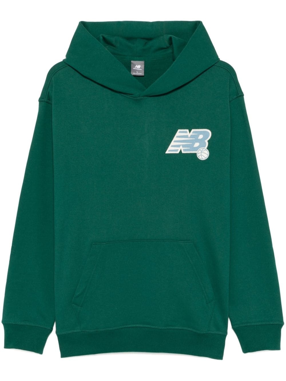 New Balance logo-patch hoodie | REVERSIBLE