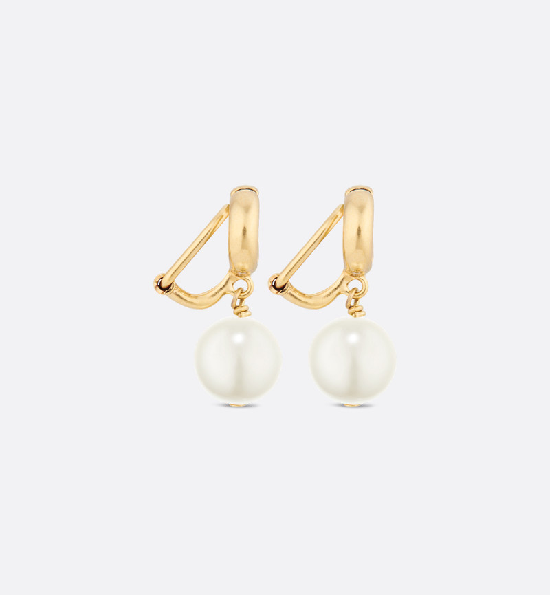 CD Navy Clip-On Earrings 4