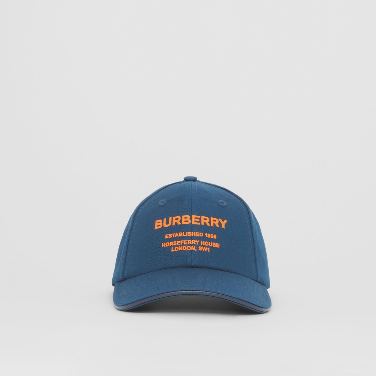 Horseferry Motif Cotton Baseball Cap - 1