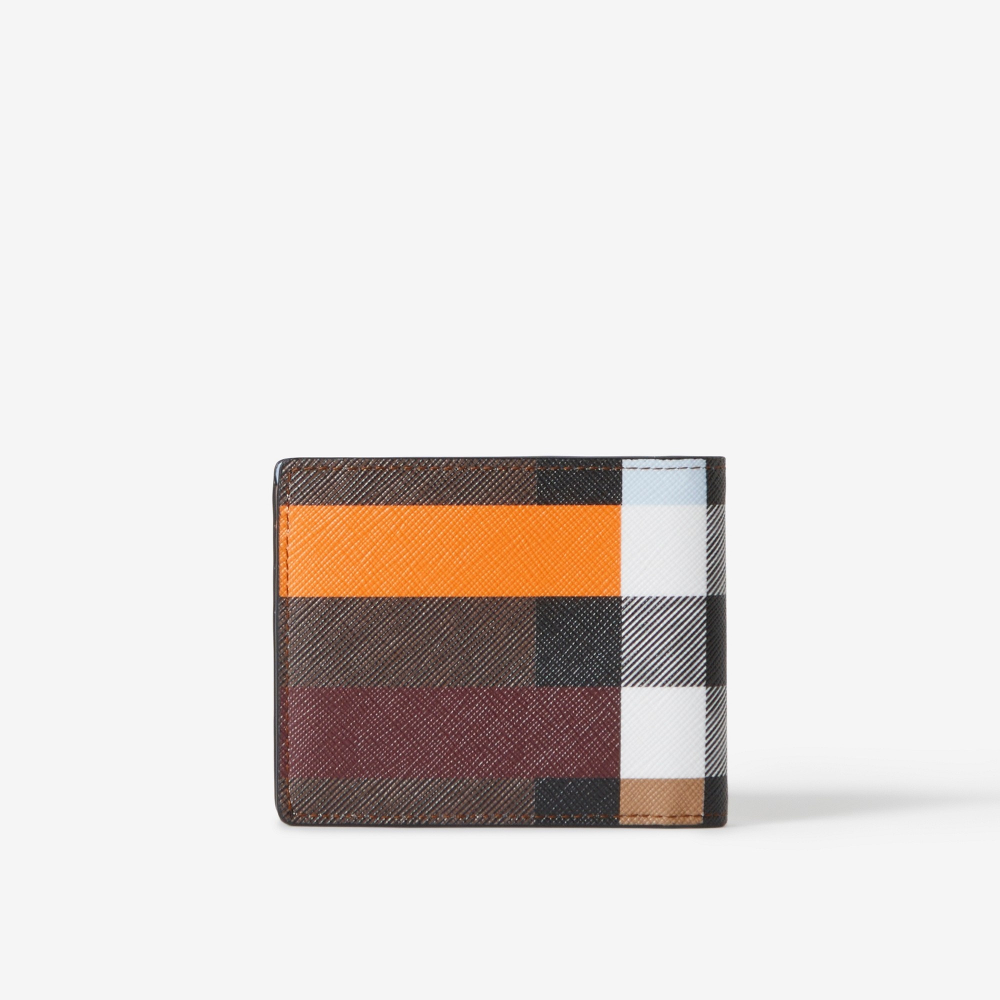 Colour Block Check Slim Bifold Wallet - 3