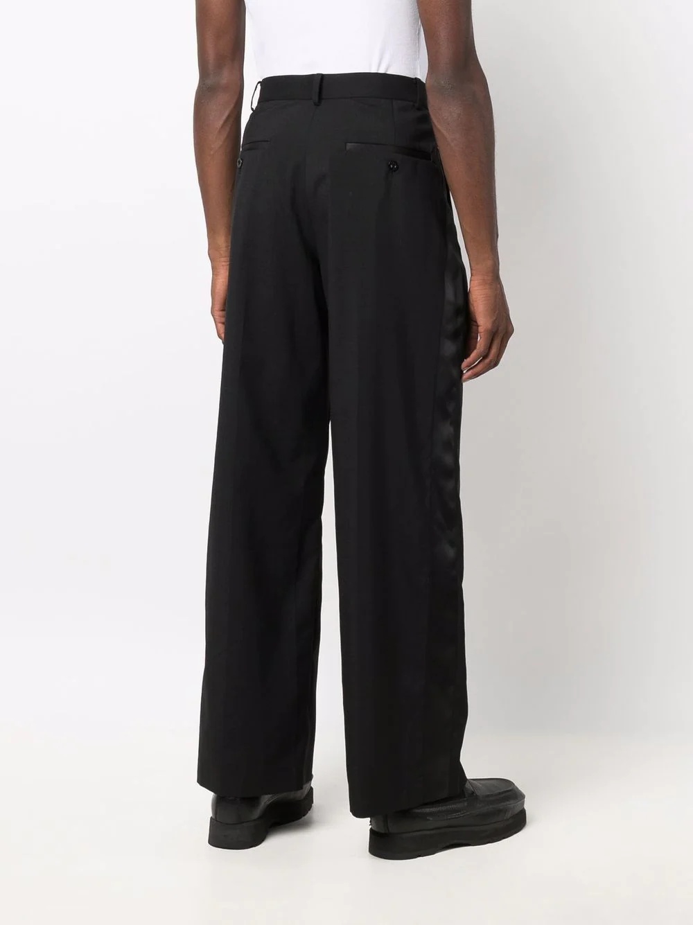 wide-leg chino trousers - 4