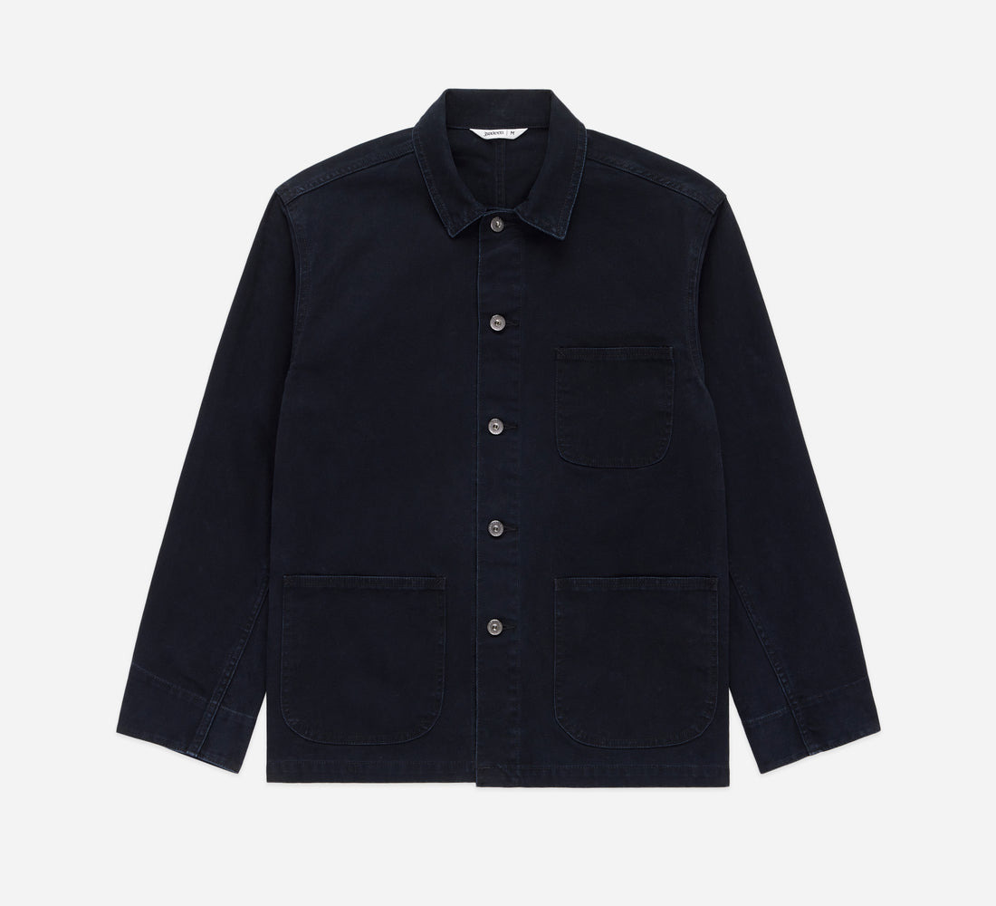 Chore Jacket - Black Stonewash Canvas - 1