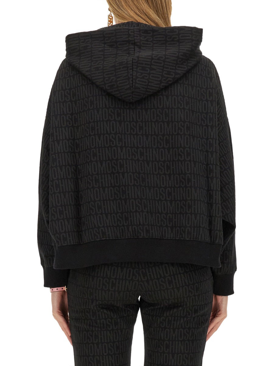 Moschino Women Sweatshirt With All Over Logo - 3